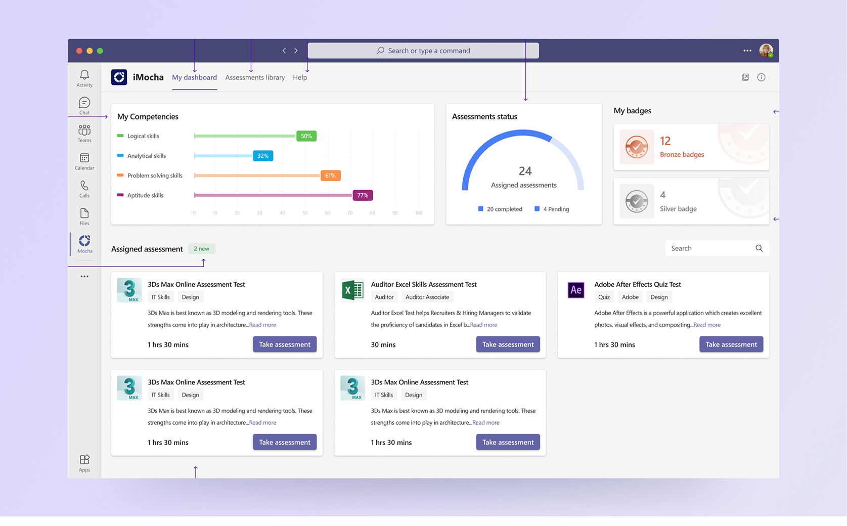 iMocha app on teams